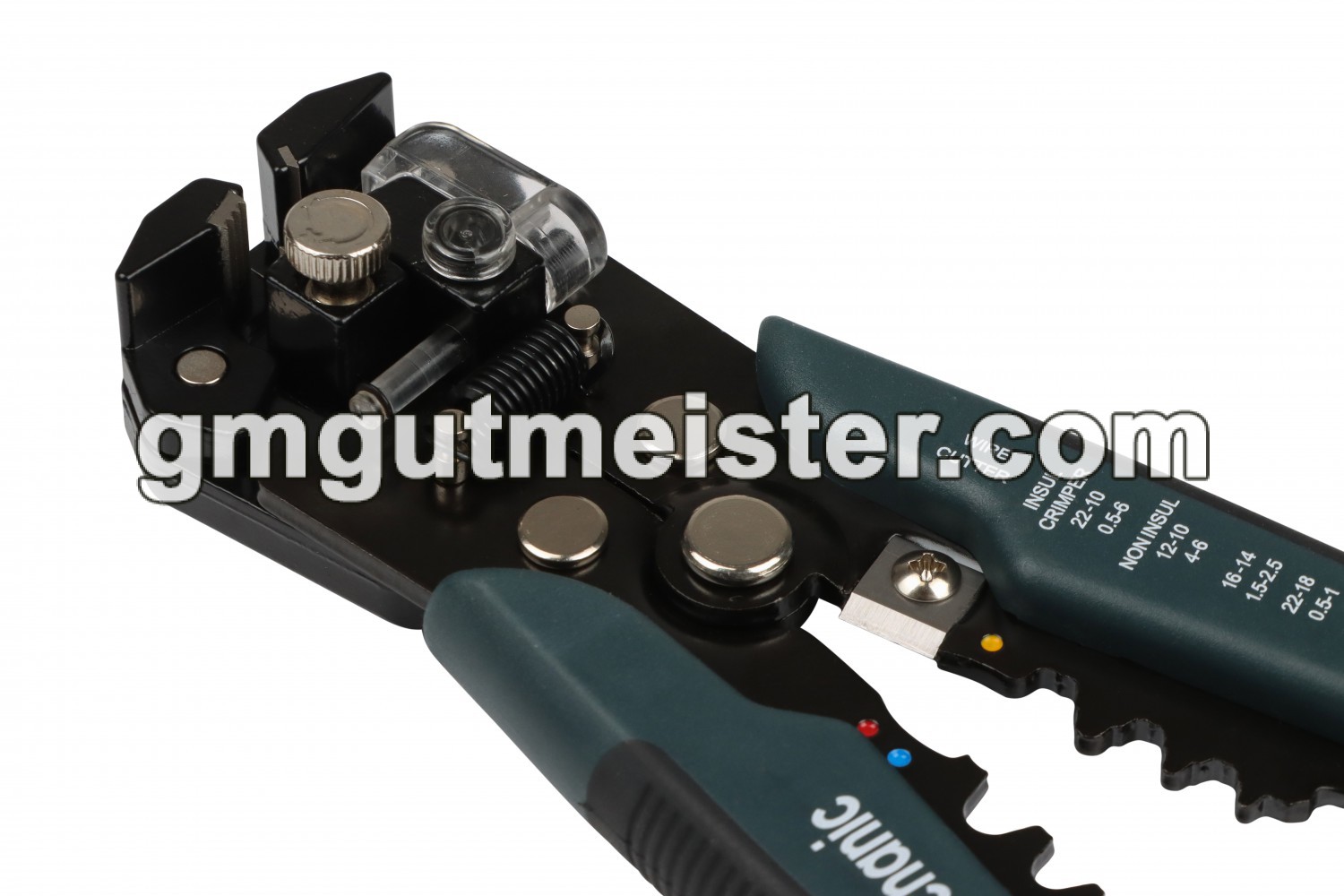 ЩИПЦІ ОБЖИМНІ ДЛЯ ЗНЯТТЯ ІЗОЛЯЦІЇ З ПРОВОДІВ (СТРИПЕР) GUT MECHANIC 0.2-6MM² (З НАБОРОМ ХОМУТІВ, ГІЛЬЗ ТА НАКОНЕЧНИКІВ) CIS00026 - фото 7